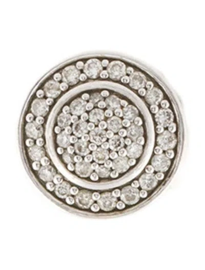 Pre-owned David Yurman Diamond Cerise Mini Single Stud In Multi