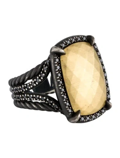 Pre-owned David Yurman Diamond Châtelaine Cocktail Ring In Multi