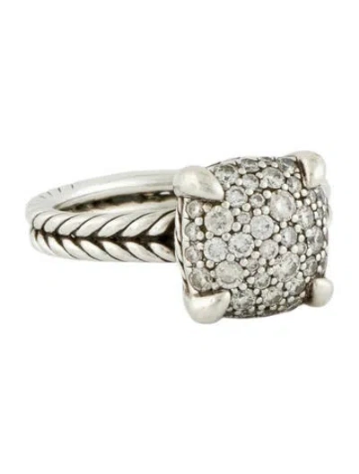 Pre-owned David Yurman Diamond Chatelaine Cocktail Ring In Multi