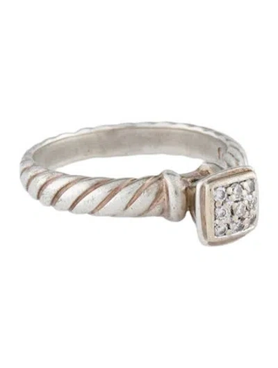 Pre-owned David Yurman Diamond Cocktail Ring In Multi