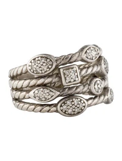 Pre-owned David Yurman Diamond Confetti Ring In Multi