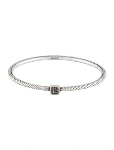 Pre-owned David Yurman Diamond Confetti Station Bracelet, 7.5" In Multicolor