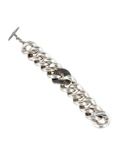 Pre-owned David Yurman Diamond Cordelia Link Bracelet, 6.75" In Multi