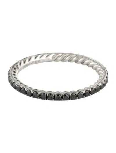 Pre-owned David Yurman Diamond Dy Eden Band Ring In Multicolor