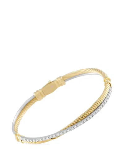 Pre-owned David Yurman Diamond Gold Bangle