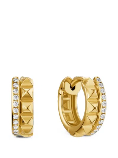 David Yurman Diamond Hoop Earrings In Gray