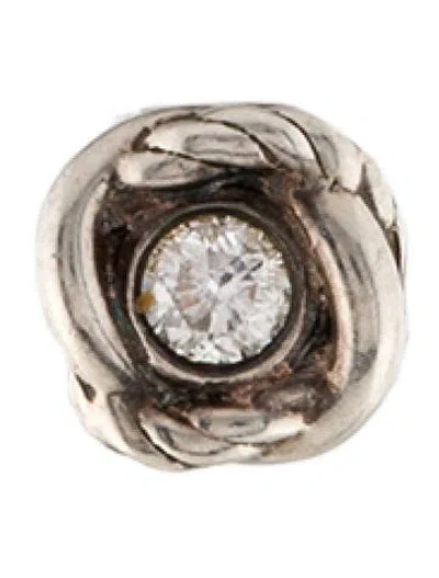 Pre-owned David Yurman Diamond Infinity Single Stud In Multi