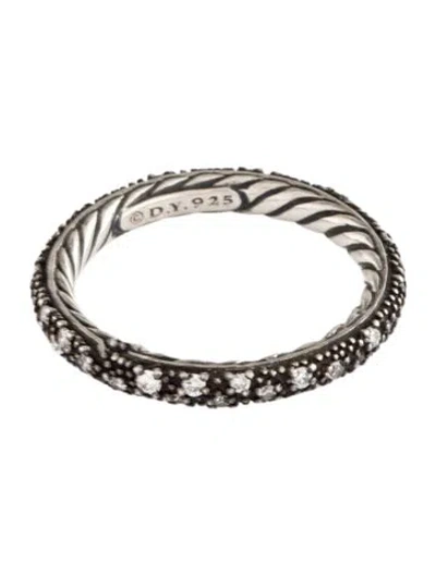 Pre-owned David Yurman Diamond Midnight Mélange Eternity Ring In Multi