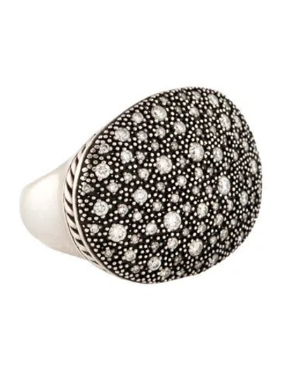 Pre-owned David Yurman Diamond Midnight Melange Ring In Multi