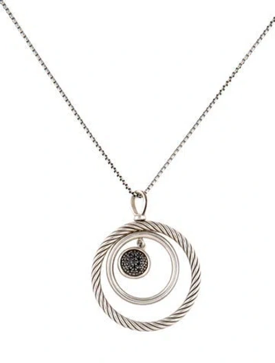 Pre-owned David Yurman Diamond Mobile Pendant Necklace, 18" In Multi
