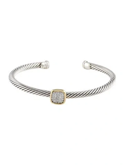 Pre-owned David Yurman Diamond Noblesse Bracelet, 6.5" In Multi