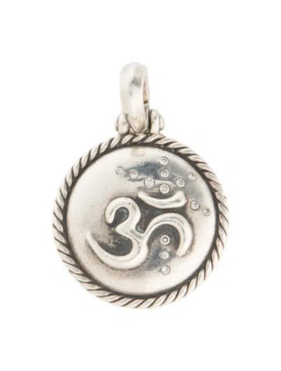 Pre-owned David Yurman Diamond Om Pendant In Multicolor