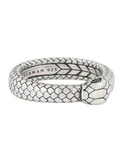 Pre-owned David Yurman Diamond Ouroboros Band Ring In Multicolor