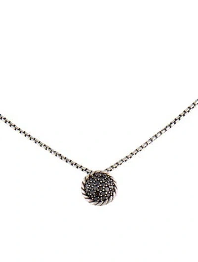 Pre-owned David Yurman Diamond Pendant Necklace, 17" In Multi
