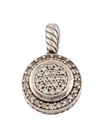 Pre-owned David Yurman Diamond Petite Cerise Pendant, 0.75" In Multi