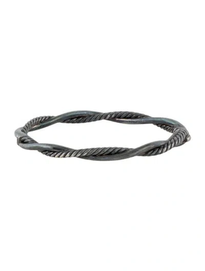 Pre-owned David Yurman Diamond Petite Infinity Bracelet, 6.5" In Multi