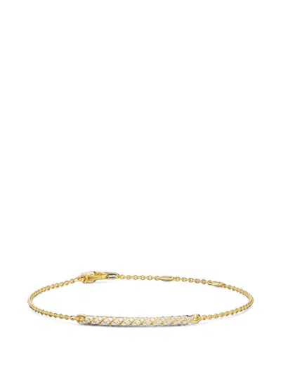 David Yurman Diamond Smile Chain Bracelet In Yellow