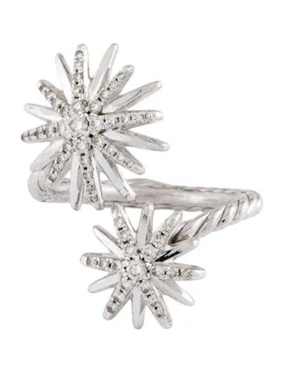 Pre-owned David Yurman Diamond Starburst Cocktail Ring In Multi