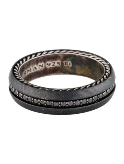 Pre-owned David Yurman Diamond Streamline Band Ring In Multi