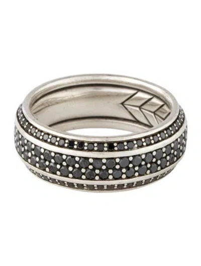 Pre-owned David Yurman Diamond Streamline Beveled Band Ring In Multicolor