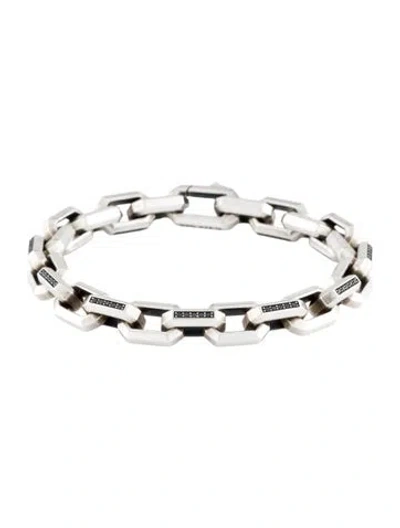 Pre-owned David Yurman Diamond Streamline Heirloom Chain Link Bracelet, 6.25" In Multi