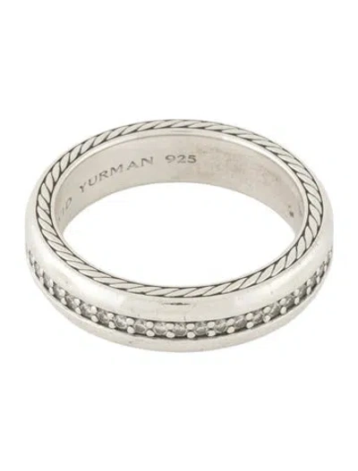 Pre-owned David Yurman Diamond Streamline Narrow Band In Multi