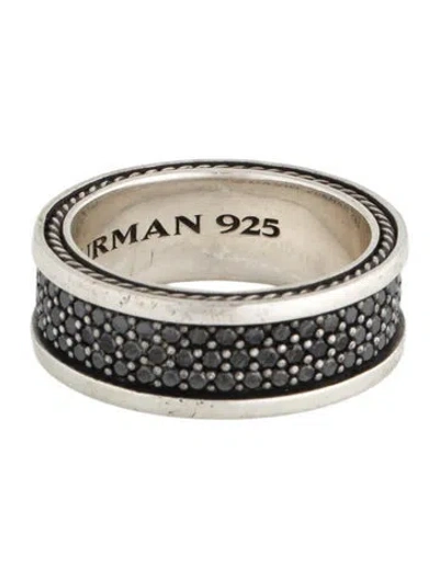 Pre-owned David Yurman Diamond Three Row Streamline Band In Multi