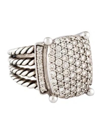 Pre-owned David Yurman Diamond Wheaton Cocktail Ring In Multicolor