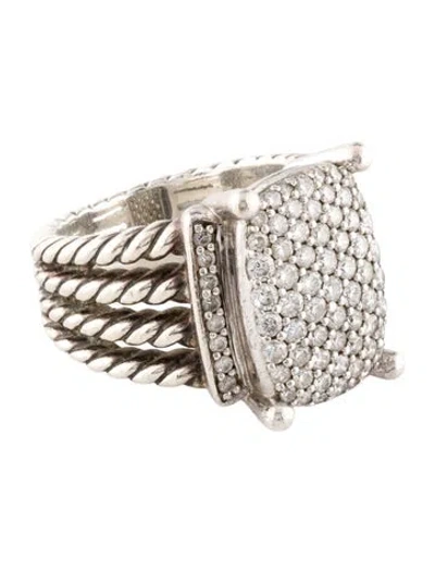 Pre-owned David Yurman Diamond Wheaton Ring In Multi
