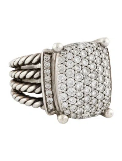 Pre-owned David Yurman Diamond Wheaton Ring In Multi