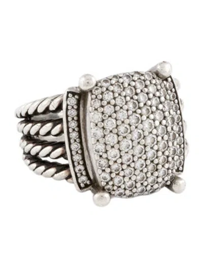 Pre-owned David Yurman Diamond Wheaton Ring In Multi