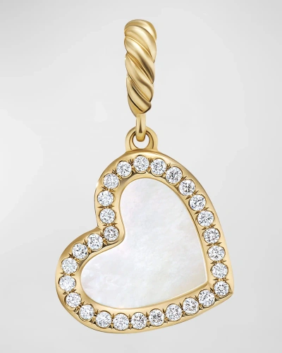 David Yurman Dy Elements Heart Pendant With Diamonds In 18k Gold, 19.5mm In 60 Multi-colored