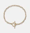 David Yurman Dy Madison 18kt Gold Chain Bracelet With Diamonds In Gold