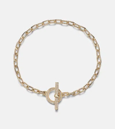 David Yurman Dy Madison 18kt Gold Chain Bracelet With Diamonds