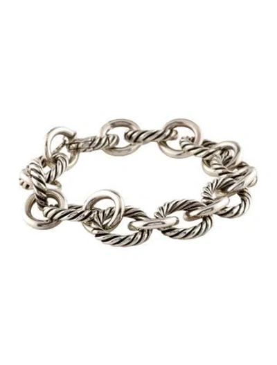 Pre-owned David Yurman Dy Madison® Chain Bracelet, 6.25" In Multi
