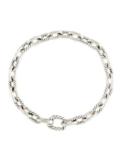 Pre-owned David Yurman Dy Madison® Chain Bracelet, 6.25" In Multicolor