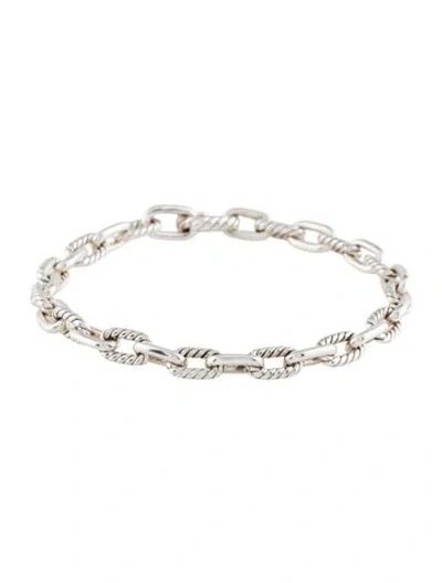 Pre-owned David Yurman Dy Madison Chain Bracelet, 7" In Multi