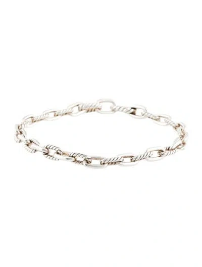 Pre-owned David Yurman Dy Madison Chain Bracelet, 8" In Multi