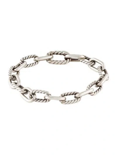 Pre-owned David Yurman Dy Madison Link Bracelet, 6.75" In Multi