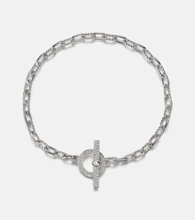 David Yurman Dy Madison Sterling Silver Bracelet With Diamonds