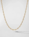 DAVID YURMAN DY MADISON THREE RING CHAIN NECKLACE IN 18K GOLD, 3.9MM, 20"L