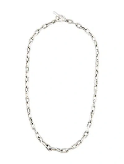 Pre-owned David Yurman Dy Madison® Toggle Chain Necklace, 16" In Multi