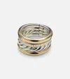 David Yurman Dy Mercer 18kt Gold And Sterling Silver Ring With Diamonds In Gold
