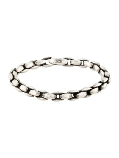 Pre-owned David Yurman Elongated Box Chain Bracelet, 6.75" In Multi