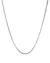 David Yurman Extra Large Box Chain, 22 In Silver