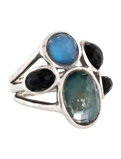 Pre-owned David Yurman Five Stone Cluster Wonderland Ring In Multicolor