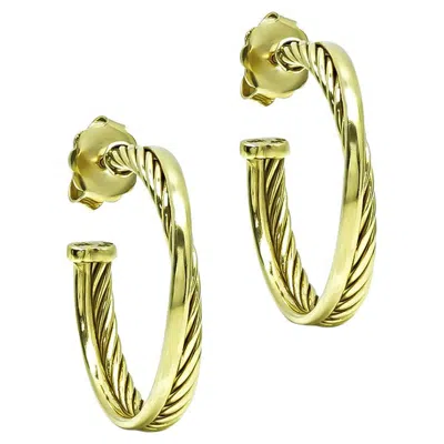 Pre-owned David Yurman Gold Earrings In Multi