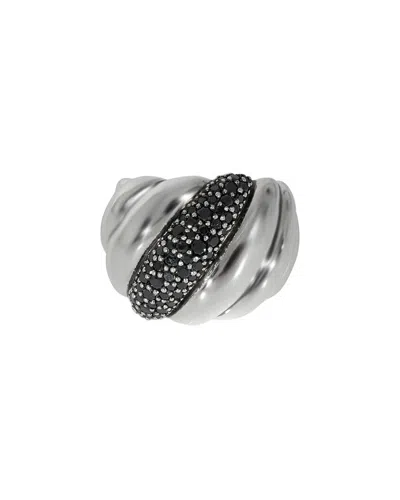 David Yurman Hampton Cable Silver 1.68 Ct. Tw. Diamond Ring (authentic Pre-loved)