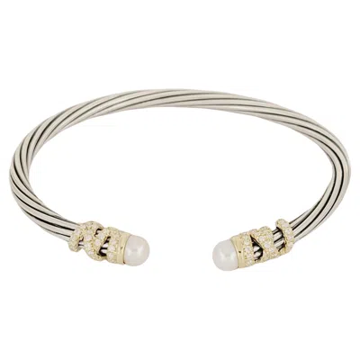 Pre-owned David Yurman Helena Bracelet In Sterling Silver In Multi