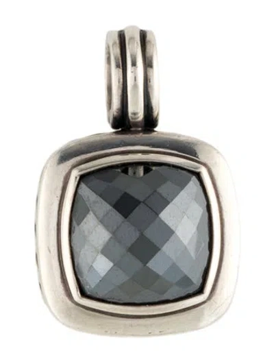 Pre-owned David Yurman Hematite Albion Enhancer Pendant In Multi